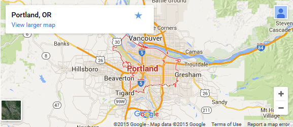 Portland cleaning map by PDX Cleaning Portland cleaning map